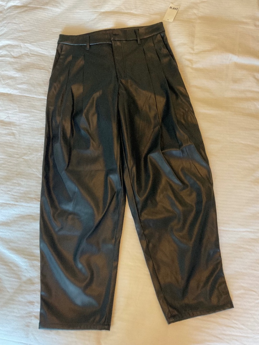 NWT Bar III faux leather pants 8